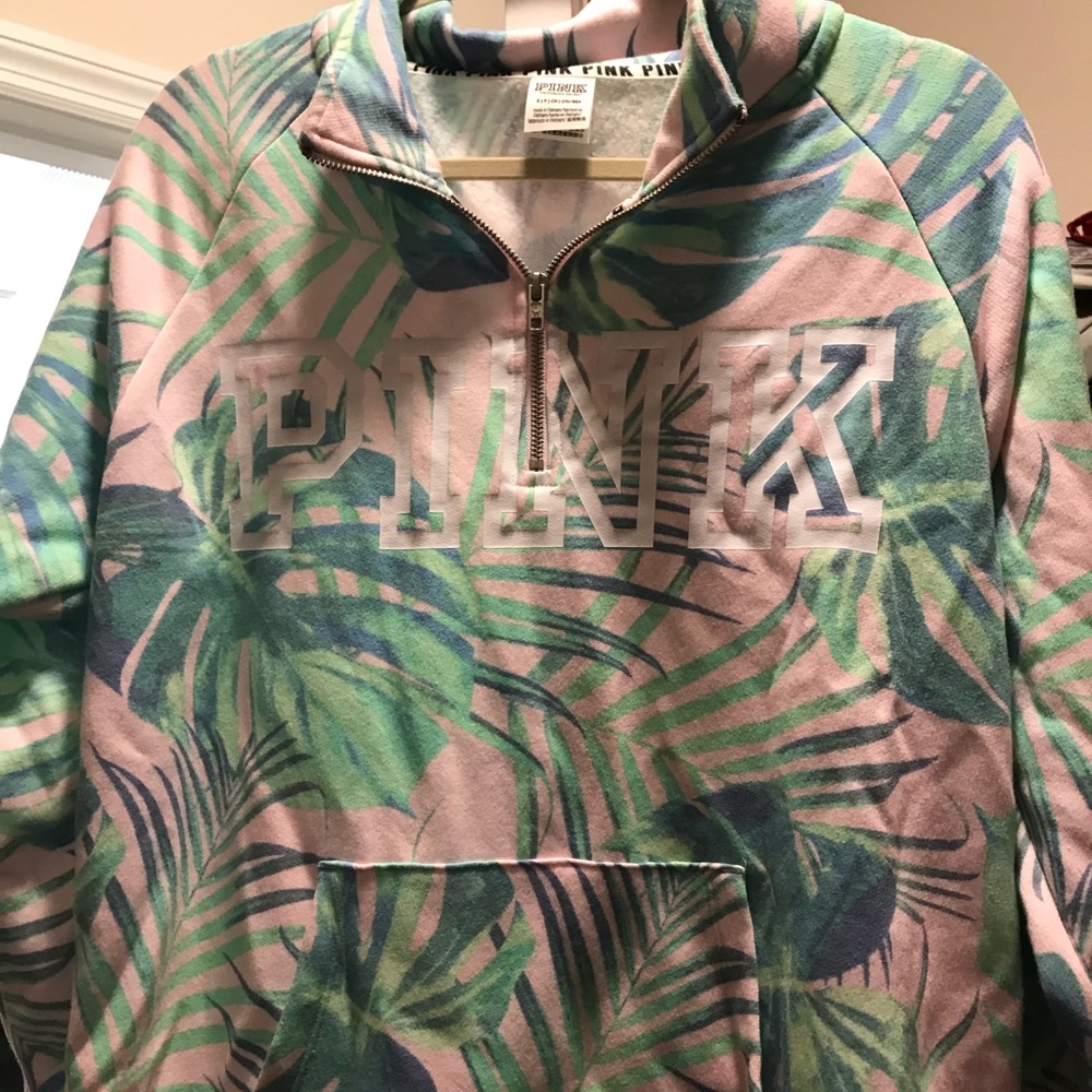 Pink Victoria’s Secret sweatshirt